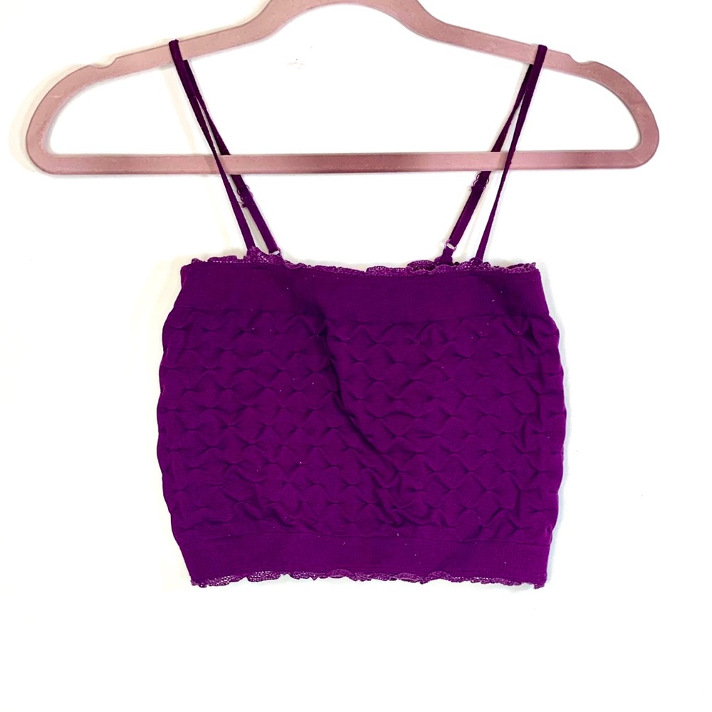 Intimately bandeau purple tube top Y2K